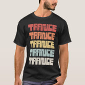 Vintager TRANCE Musik-Text T-Shirt (Vorderseite)