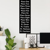 Vintager Transit Rollen Personalisiert Poster (Heimbüro)