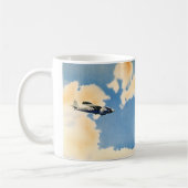 Vintager Transport, Albatross Flugzeug Kaffeetasse (Links)