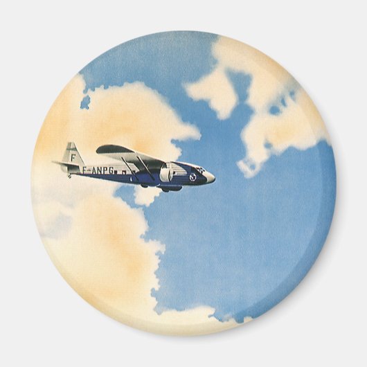 Vintager Transport, Albatross Flugzeug Magnet (Vorne)