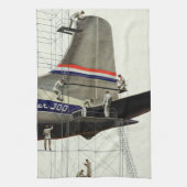 Vintager Transport, Flugzeugwartung Geschirrtuch (Vertikal)