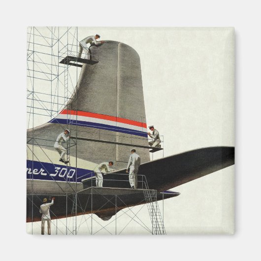 Vintager Transport, Flugzeugwartung Magnet (Vorne)