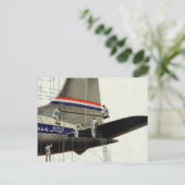 Vintager Transport, Flugzeugwartung Postkarte (Stehend Vorderseite)