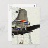 Vintager Transport, Flugzeugwartung Postkarte (Vorne/Hinten)