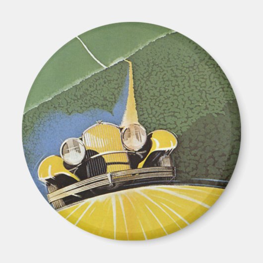 Vintager Transport, Scheinwerfer aus dem Auto Magnet (Vorne)