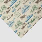Vintager Transport Seidenpapier (Ausschnitt)