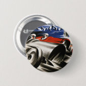 Vintager Transport, sportliche Rennwagen Rennen Button (Vorne & Hinten)