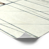 Vintager Transport, Wartung von Flugzeugen Poster (Ecke)