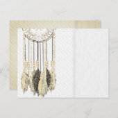 Vintager Traumfaser Textur Einladung Hochzeit (Vorne/Hinten)