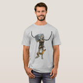 Vintager Treaselm-Taucher mit Eel URM T-Shirt (Vorne ganz)
