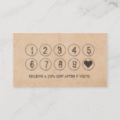 Vintager Treuekarte (Rückseite)