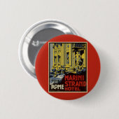 Vintager Trevi-Brunnen, Marini Strand Hotel, Rom Button (Vorne & Hinten)