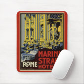 Vintager Trevi-Brunnen, Marini Strand Hotel, Rom Mousepad (Mit Mouse)