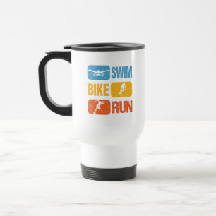 Vintager Triathlon - Swim Bike Run Reisebecher