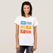 Vintager Triathlon - Swim Bike Run T-Shirt (Vorne ganz)