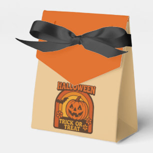 Vintager Trick oder Treat Halloween der 70er Jahre Geschenkschachtel