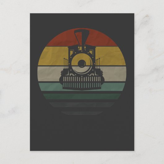 Vintager Triebfahrzeugführer Postkarte (Vorderseite)