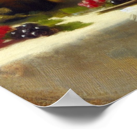 Vintager Trinkwein Poster (Ecke)