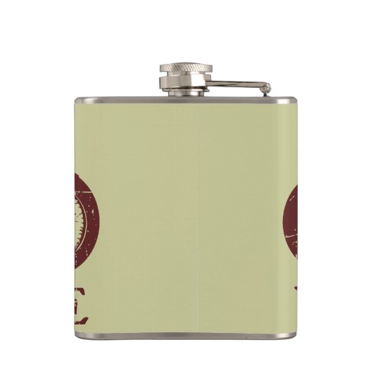 Vintager Triumph Flachmann (Rückseite)