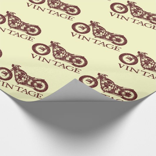 Vintager Triumph Geschenkpapier (Ecke)