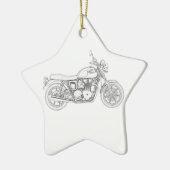 Vintager Triumph Keramikornament (Links)