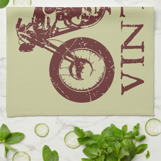 Vintager Triumph Küchentuch (Gefaltet)