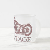 Vintager Triumph Mattglastasse (VorderseiteRechts)