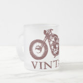 Vintager Triumph Mattglastasse (Vorderseite Links)