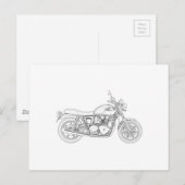 Vintager Triumph Postkarte (Vorne/Hinten)