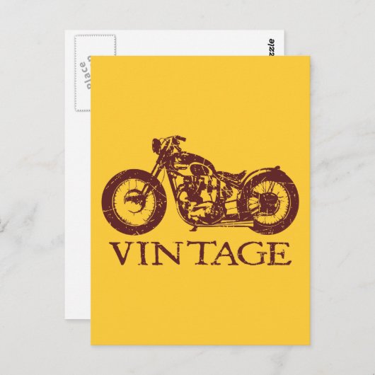 Vintager Triumph Postkarte (Vorne/Hinten)