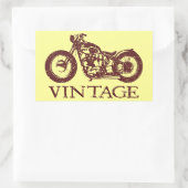 Vintager Triumph Rechteckiger Aufkleber (Tasche)