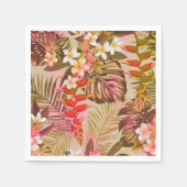 Vintager Tropengarten Serviette (Vorderseite)
