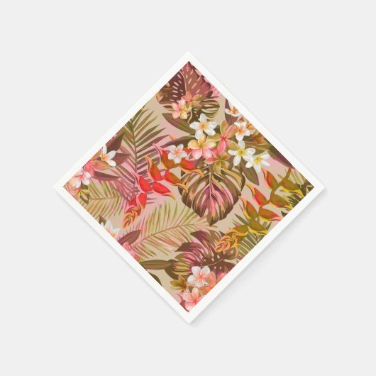 Vintager Tropengarten Serviette (Ecke)