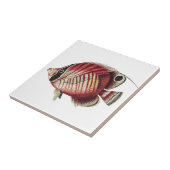 Vintager Tropengelfisch Fliese (Seite)