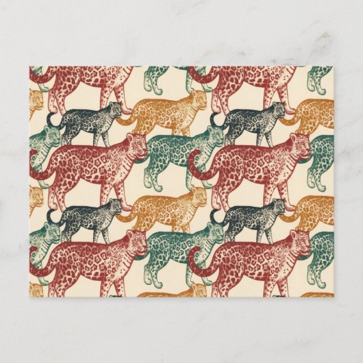 Vintager Tropenwald Feiertagspostkarte (Vorderseite)