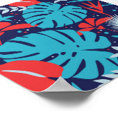 Vintager Tropenwald Poster (Ecke)