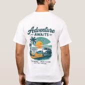 Vintager Tropical Beach T - Shirt | Summer VibT-Sh (Rückseite)