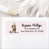 Vintager Tropischer Ananas-Hibiskus Blumenzehen (Insitu)