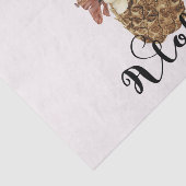 Vintager tropischer Ananas-Hibiskus Seidenpapier (Ausschnitt)