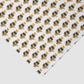 Vintager tropischer Clown-Fisch Zeichnend Tissue P Seidenpapier (Detail)