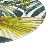 Vintager Tropischer Dschungel Blätter Muster Schneidebrett (Ecke)