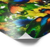 Vintager tropischer Dschungel Fotodruck (Ecke)