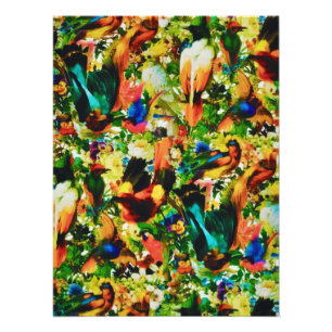 Vintager tropischer Dschungel Fotodruck