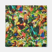 Vintager tropischer Dschungel Magnet (Vorne)