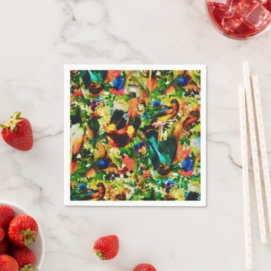 Vintager tropischer Dschungel Serviette (Beispiel)