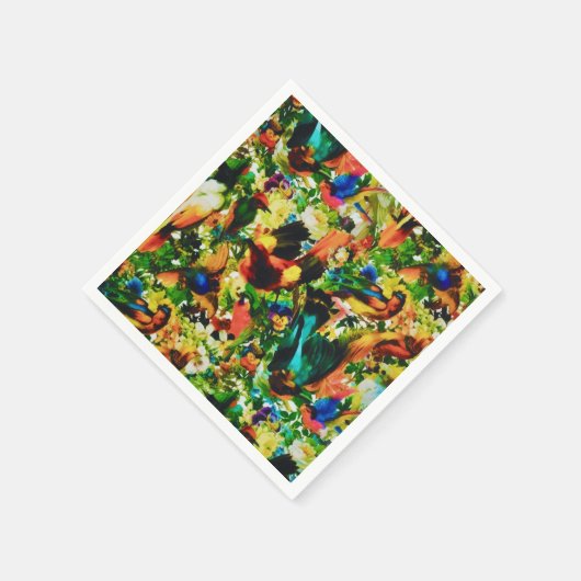 Vintager tropischer Dschungel Serviette (Ecke)