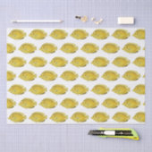 Vintager tropischer Fisch, der gelb Zeichne Seidenpapier (Handwerk)