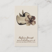 Vintager tropischer hawaiianischer Hibiskus Empfehlungskarte (Vorderseite)