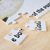 Vintager tropischer Ochsenfisch, Meerwassertier Puzzle (Seite)