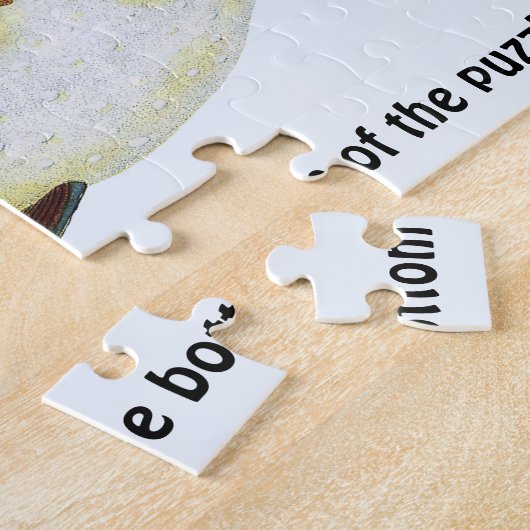 Vintager tropischer Ochsenfisch, Meerwassertier Puzzle (Seite)